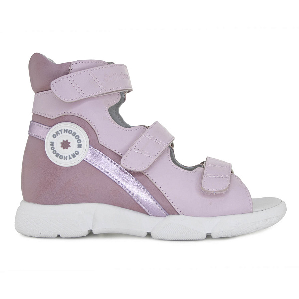 Сандали ортопедические Ортобум для девочек 71057-11 лилово-розовые
