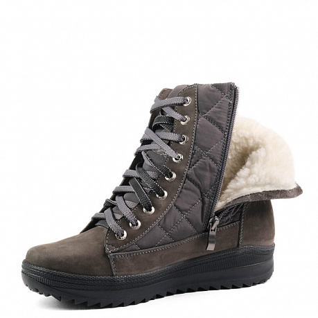 Полусапоги Dr. Spektor с шерстью женские Ш0418-Н/ПЛ серые. Изображение 2 из 3