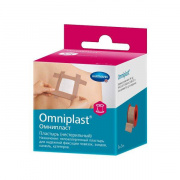 Пластырь Omniplast нестерильный на тканевой основе 5см х 5м.